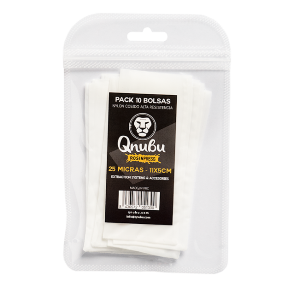 Qnubu | Extraktionsbeutel 25 µm | 11 x 5 cm | 10 Stück