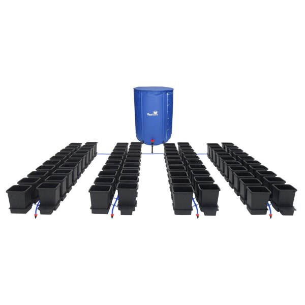 AutoPot | 1Pot Bewässerungssystem | 80 x 15 L Topf | 750L-Flextank