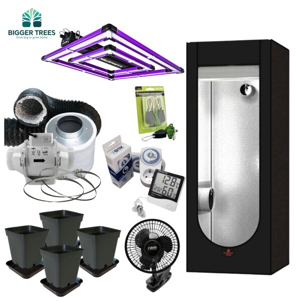 Komplettset 60 x 60 cm | Secret Jardin Hydro Shoot / Lumatek LED 200 W