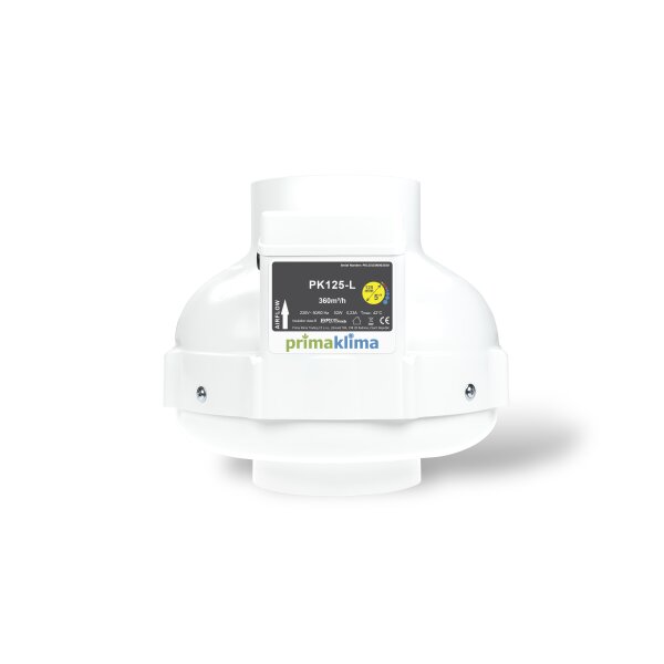Prima Klima Rohrventilator | PK125-L | Ø 125 mm, 360 m³/h | 52 W
