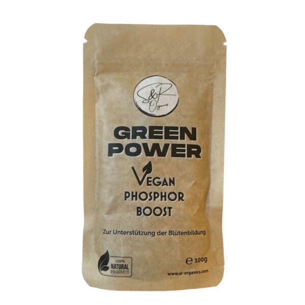 S&R Organics Green Power | Vegan Phosphor Boost 100 g | Blütebooster in Pulverform