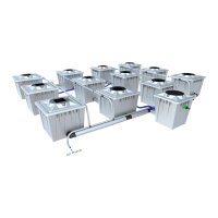 Gebrauchtware | Alien Hydroponics RDWC PRO Silver Series 36 L | Für 16 Pflanzen (Zustand B)