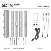 Greenception GCx 16 PWR | LED-Pflanzenlampe | 640 W