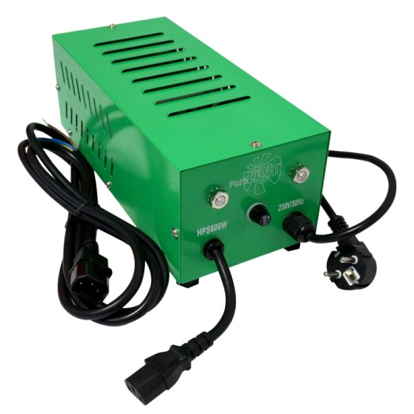 Pure Light Vorschaltgerät 600W | analog, steckerfertig mit IEC-Anschluss + offenem Kabel (IEC)