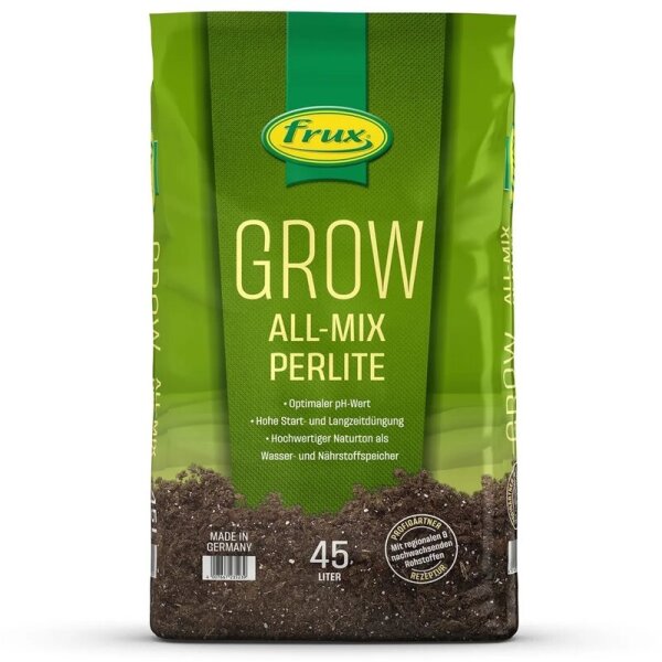 Frux Grow All-Mix Erde mit Perlite | 45 L
