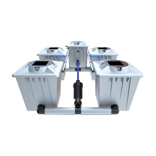 Ausstellungsstück | Alien Hydroponics RDWC PRO Silver Series 20 L | Für 4 Pflanzen (Zustand A+)