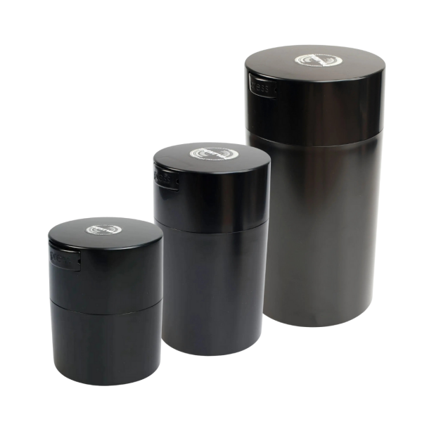 Tightvac Vakuum-Aufbewahrungsbehälter | schwarz | 0,29 Liter, 0,57 Liter, 1,3 Liter, 2,35 Liter und 3,8 Liter