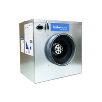 CarbonActive EC Silent Box | Ø 200 mm | 750 m³/h | 610 Pa | 83 W | mit FanBase EC+